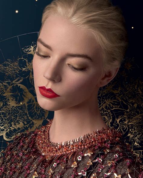 anya taylor joy dior makeup.